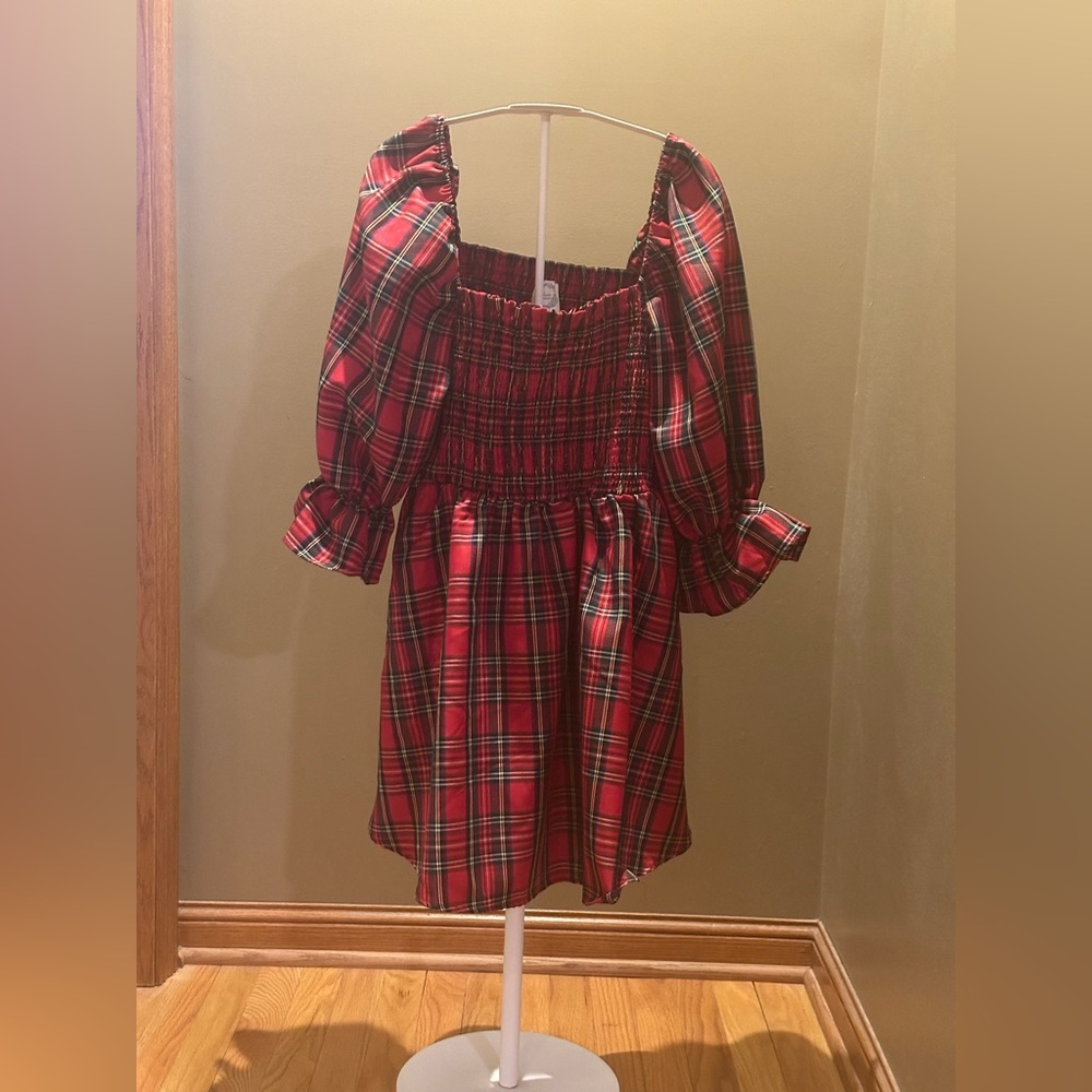 Francesca’s Holiday Plaid Dress